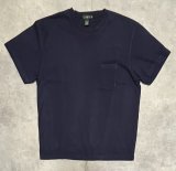 90'S J.CREW 旧タグ ポケット付き 半袖 Tシャツ ネイビー (VINTAGE)
