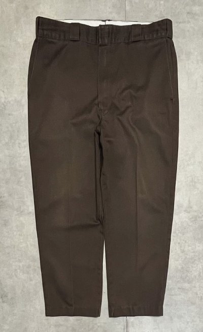 画像3: 80'S DICKIES 874 チビタグ ワークパンツ ブラウン W38L29 USA製 (VINTAGE)
