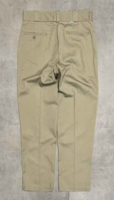 画像1: 80'S DICKIES 874 チビタグ ワークパンツ ベージュ W33L32 USA製 (VINTAGE)