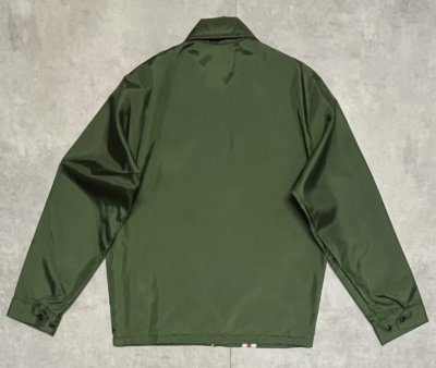 画像5: 70'S UNITOG ナイロン レーシングジャケット TALONジップ オリーブ USA製 (MINT CONDITION)