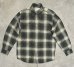 画像1: 90'S J.CREW 旧タグ レーヨン混 長袖シャツ オンブレチェック ポルトガル製 (VINTAGE) (1)