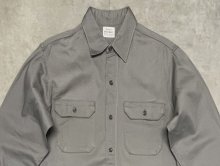 他の写真1: 60'S BIG MAC コットン100% マチ付き ワークシャツ グレー (VINTAGE)