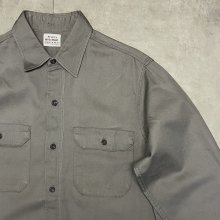 他の写真2: 60'S BIG MAC コットン100% マチ付き ワークシャツ グレー (VINTAGE)