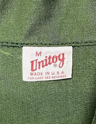 画像2: 70'S UNITOG ナイロン レーシングジャケット TALONジップ オリーブ USA製 (MINT CONDITION)