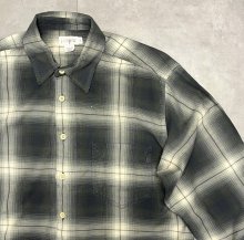 他の写真2: 90'S J.CREW 旧タグ レーヨン混 長袖シャツ オンブレチェック ポルトガル製 (VINTAGE)