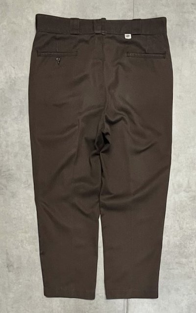 画像1: 80'S DICKIES 874 チビタグ ワークパンツ ブラウン W38L29 USA製 (VINTAGE)