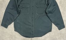 他の写真3: 60'S SEARS "LUSTER CHINO" コットン100% ワークシャツ ダークグリーン (VINTAGE)