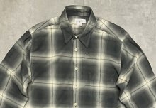 他の写真1: 90'S J.CREW 旧タグ レーヨン混 長袖シャツ オンブレチェック ポルトガル製 (VINTAGE)