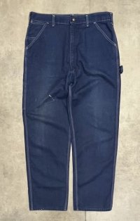 80'S SEARS トップスナップボタン ペインターパンツ インディゴ USA製 (VINTAGE)
