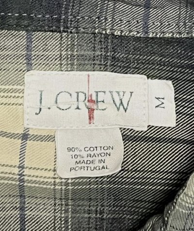 画像2: 90'S J.CREW 旧タグ レーヨン混 長袖シャツ オンブレチェック ポルトガル製 (VINTAGE)