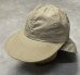 画像1: 80'S LL Bean ネックガード付き コットン ロングビルキャップ タン USA製 (VINTAGE) (1)