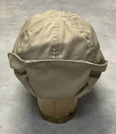 画像6: 80'S LL Bean ネックガード付き コットン ロングビルキャップ タン USA製 (VINTAGE)