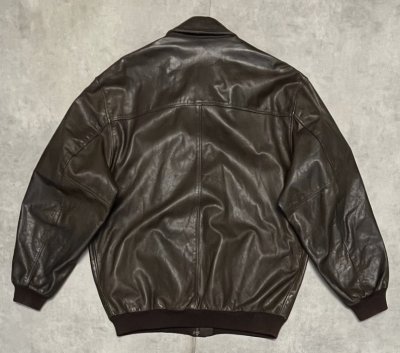 画像5: 90'S LL Bean "A-2" レザー フライトジャケット ダークブラウン TALONジップ USA製 (VINTAGE)