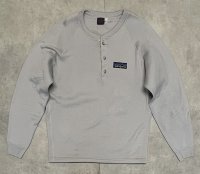 80'S PATAGONIA デカタグ ヘンリーネックシャツ グレー (VINTAGE)