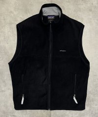 00'S PATAGONIA "SYNCHILLA" フルジップ フリースベスト ブラック (VINTAGE)