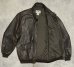 画像4: 90'S LL Bean "A-2" レザー フライトジャケット ダークブラウン TALONジップ USA製 (VINTAGE) (4)