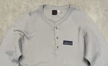 他の写真1: 80'S PATAGONIA デカタグ ヘンリーネックシャツ グレー (VINTAGE)
