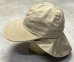 画像3: 80'S LL Bean ネックガード付き コットン ロングビルキャップ タン USA製 (VINTAGE) (3)
