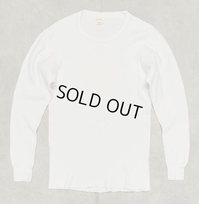 画像1: 80'S St JOHN'S BAY コットン100% サーマル 長袖 Tシャツ ホワイト USA製 (VINTAGE)