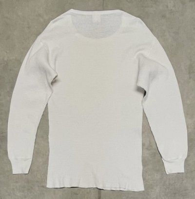 画像3: 70'S SEARS コットン100% サーマル 長袖 Tシャツ ホワイト USA製 (VINTAGE)