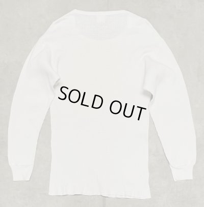 画像3: 70'S SEARS コットン100% サーマル 長袖 Tシャツ ホワイト USA製 (VINTAGE)