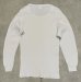 画像3: 70'S SEARS コットン100% サーマル 長袖 Tシャツ ホワイト USA製 (VINTAGE) (3)