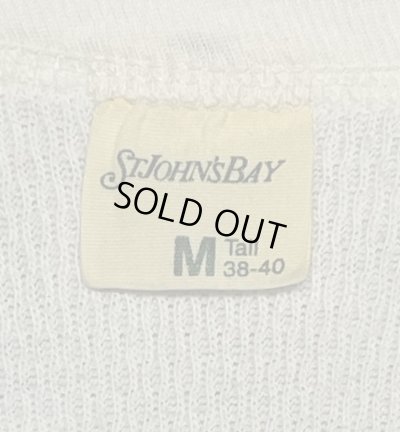 画像2: 80'S St JOHN'S BAY コットン100% サーマル 長袖 Tシャツ ホワイト USA製 (VINTAGE)