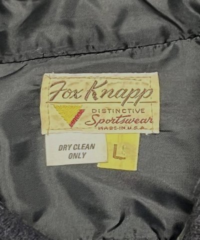 画像2: 60'S FOX KNAPP イカリボタン ウール CPOシャツ ネイビー USA製 (VINTAGE)
