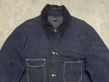 他の写真1: 70'S BIG BEN BY WRANGLER 裏地無し バットダイデニム カバーオール ダークインディゴ USA製 (VINTAGE)