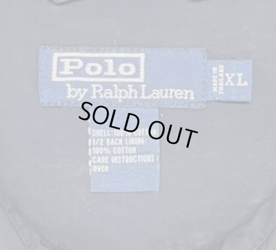画像2: 90'S RALPH LAUREN チンスト付き ポプリン ドリズラージャケット ネイビー (VINTAGE)