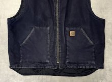 他の写真2: CARHARTT 裏地キルティング ダックベスト ネイビー (VINTAGE)