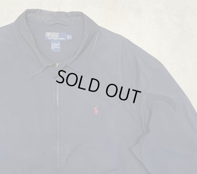 画像4: 90'S RALPH LAUREN チンスト付き ポプリン ドリズラージャケット ネイビー (VINTAGE)