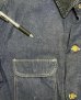 画像6: 70'S BIG BEN BY WRANGLER 裏地無し バットダイデニム カバーオール ダークインディゴ USA製 (VINTAGE) (6)