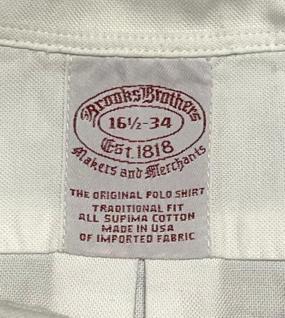画像2: 90'S BROOKS BROTHERS オックスフォード BDシャツ ホワイト USA製 (VINTAGE)