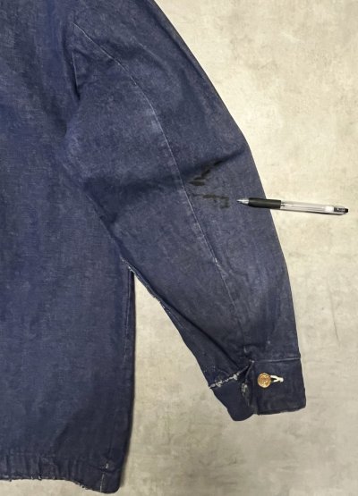 画像7: 70'S BIG BEN BY WRANGLER 裏地無し バットダイデニム カバーオール ダークインディゴ USA製 (VINTAGE)