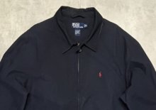 他の写真1: 90'S RALPH LAUREN チンスト付き ポプリン ドリズラージャケット ネイビー (VINTAGE)