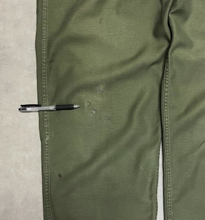 画像6: 60'S アメリカ軍 US ARMY "OG107" コットンサテン ベイカーパンツ RAPIDブラスジップ ミリタリーグリーン (VINTAGE)
