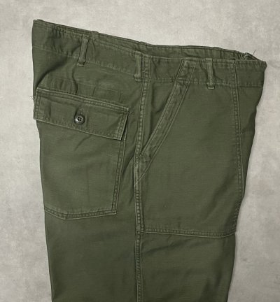 画像4: 60'S アメリカ軍 US ARMY "OG107" コットンサテン ベイカーパンツ RAPIDブラスジップ ミリタリーグリーン (VINTAGE)