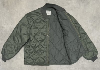 画像4: 70'S アメリカ軍 USAF "CWU-9/P" キルティング ライナージャケット セージグリーン (MINT CONDITION) 
