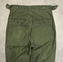 他の写真3: 60'S アメリカ軍 US ARMY "OG107" 初期モデル コットンサテン 平ボタン ベイカーパンツ ミリタリーグリーン (VINTAGE)