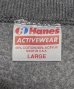 画像2: 80'S HANES "ACTIVEWEAR" ラグランスリーブ スウェットシャツ ダークグレー USA製 (VINTAGE) (2)