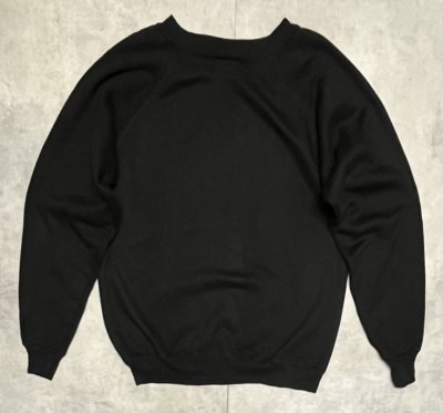 画像3: 90'S HANES "HER WAY" ラグランスリーブ スウェットシャツ ブラック USA製 (VINTAGE)