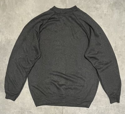 画像3: 80'S SWEATS APPEAL BY TULTEX ラグランスリーブ スウェットシャツ チャコール USA製 (VINTAGE)