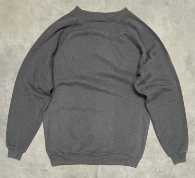 画像3: 80'S HANES "ACTIVEWEAR" ラグランスリーブ スウェットシャツ ダークグレー USA製 (VINTAGE)