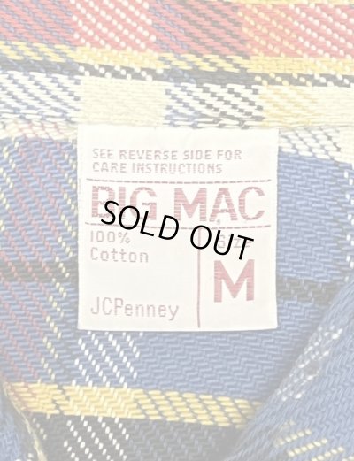 画像2: 70'S BIG MAC コットン100% フランネルシャツ チェック柄 (DEADSTOCK)