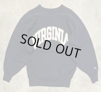 90'S CHAMPION "VIRGINIA" 刺繍タグ リバースウィーブ ネイビー USA製 (VINTAGE)