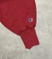 画像4: 90'S CHAMPION 刺繍タグ リバースウィーブ 無地 ダークレッド USA製 (VINTAGE) (4)