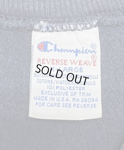 画像2: 90'S CHAMPION "VIRGINIA" 刺繍タグ リバースウィーブ ネイビー USA製 (VINTAGE)