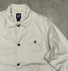 他の写真2: 90'S GAP 旧タグ ポプリン ハンティングジャケット オフホワイト (VINTAGE)