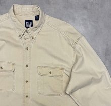 他の写真2: 90'S GAP 旧タグ ツイル BDシャツ ベージュ (VINTAGE)